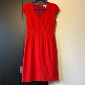 Jcrew Red Dress XS